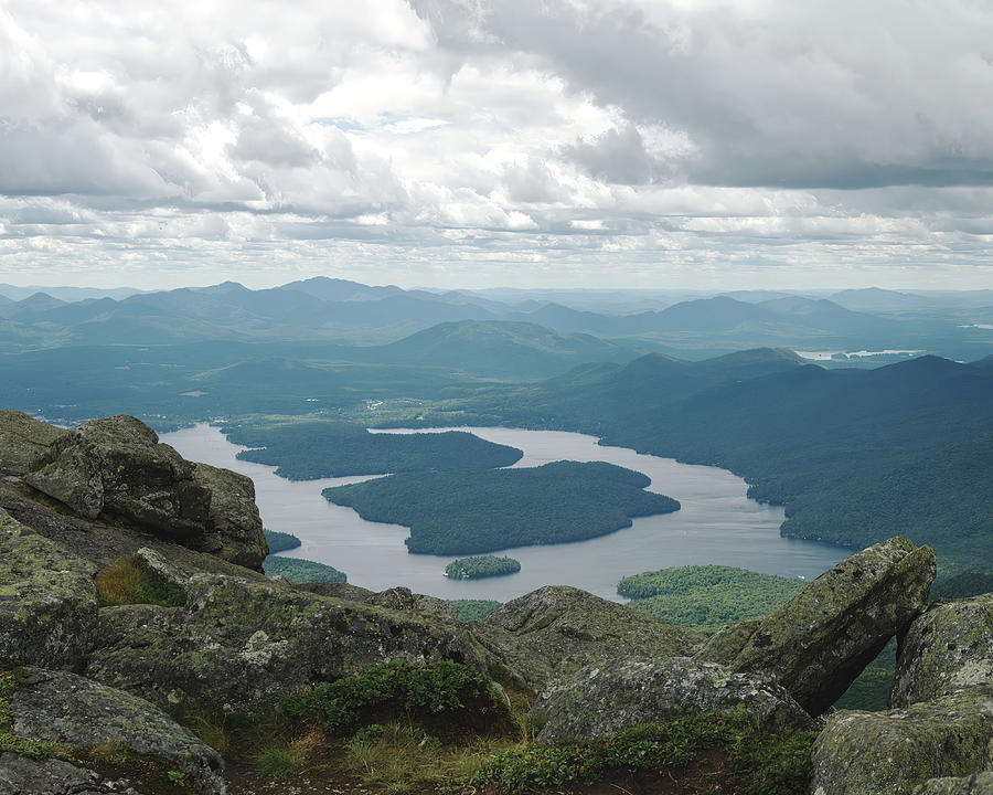 Lake Placid from Whiteface Summit Photograph by Flinn Hackett