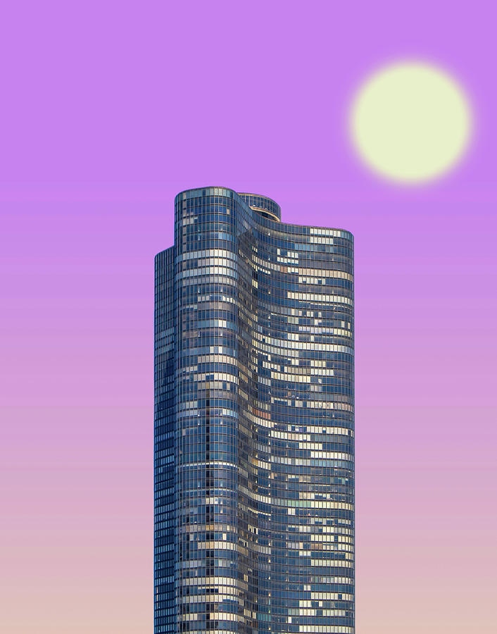 Lake Point Tower Condominium, Chicago, Il, Usa A Painting
