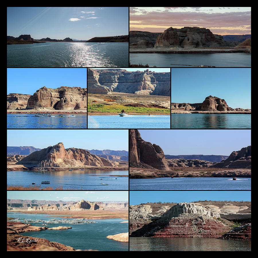 Lake Powell - U.S. National Parks - Scenic Collage  Photograph by Ronald Reid