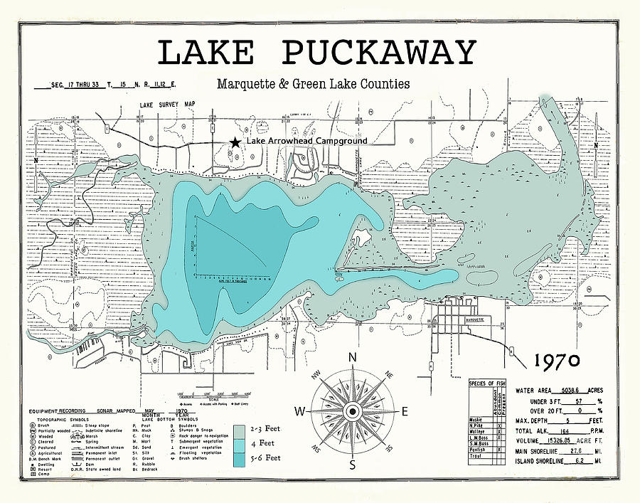 Lake Puckaway-Arrowhead Campground Digital Art by Jean Plout