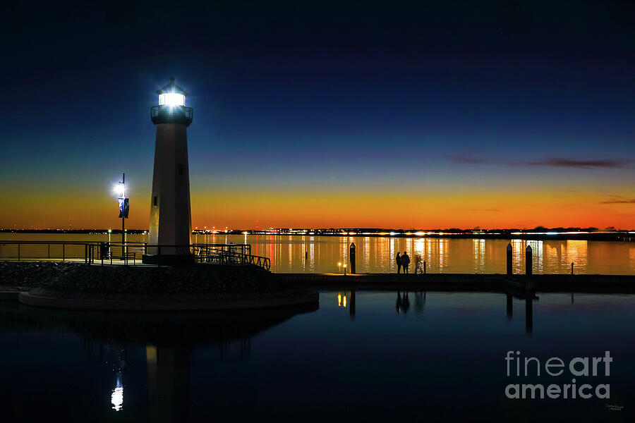 Lake Ray Hubbard Lighthouse Afterglow Photograph by Jennifer White ...