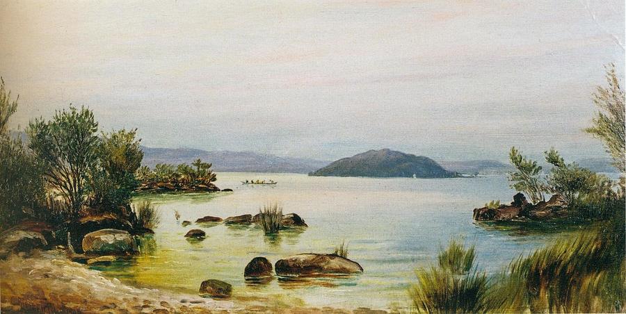 Lake Painting - Lake Rotorua by Charles Blomfield
