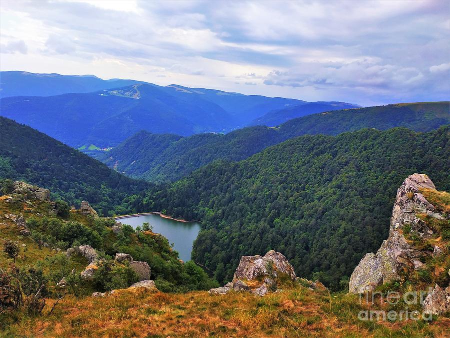 Lake Schiessrothried Located In A Valley Between The Hilly Landscape Of The Vosges Photograph