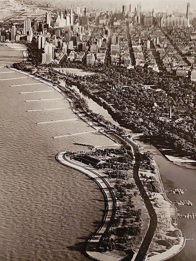 Lake Shore Drive Chicago 1930s Photograph by Dennis Baswell