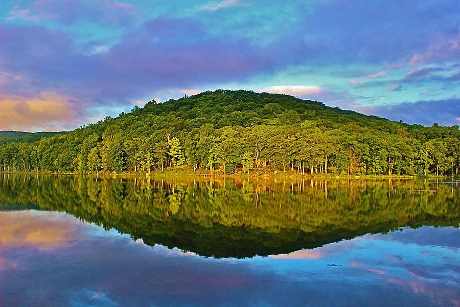 Lake Silvermine Reflection Photograph by Thomas McGuire