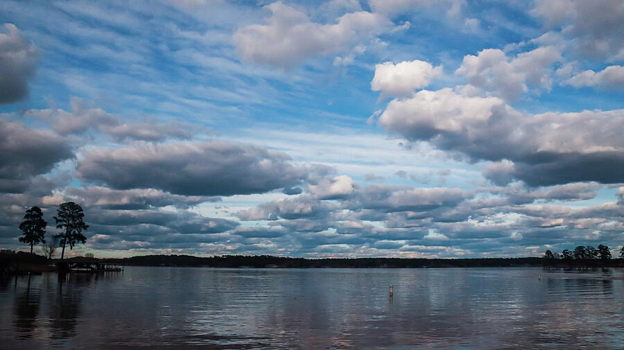 Lake Sinclair Cove Clouds Photograph by Ed Williams
