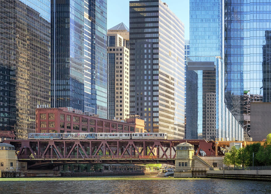 Lake Street Bridge - Chicago Photograph by Susan Rissi Tregoning