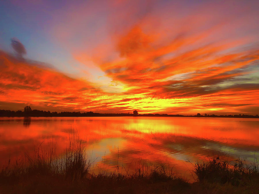 Lake Sunrise Photograph by Shane Bechler
