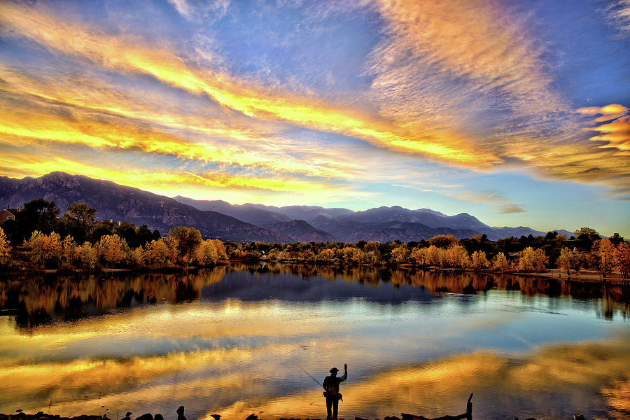 Lake Sunset Photograph by Bob Falcone