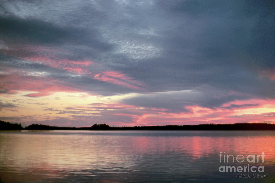 Minnesota landscape photography - Rainy Lake Sunset Photograph by Sharon Hudson