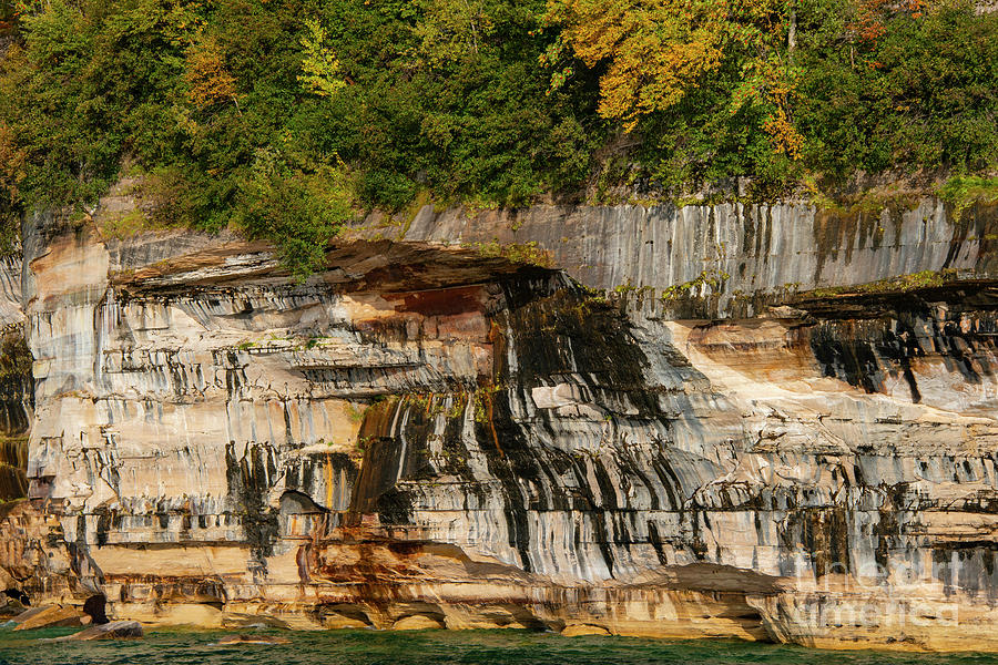 Lake Superior Cliffs and Color Two Photograph by Bob Phillips