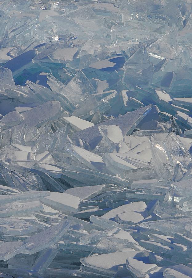 Lake Superior Ice Shards Photograph by Roxanne Distad