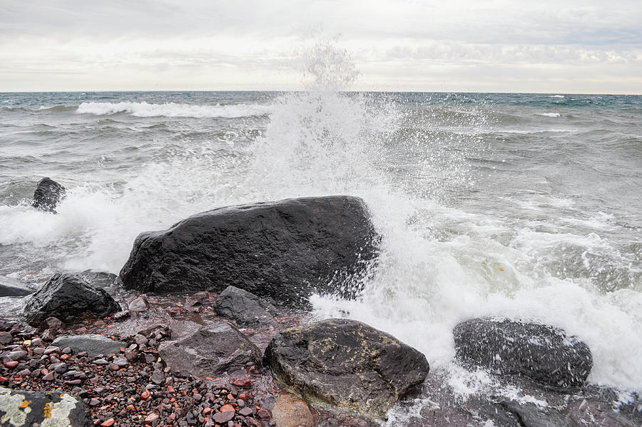 Lake Superior Minnesota Storm Photograph by Kyle Hanson