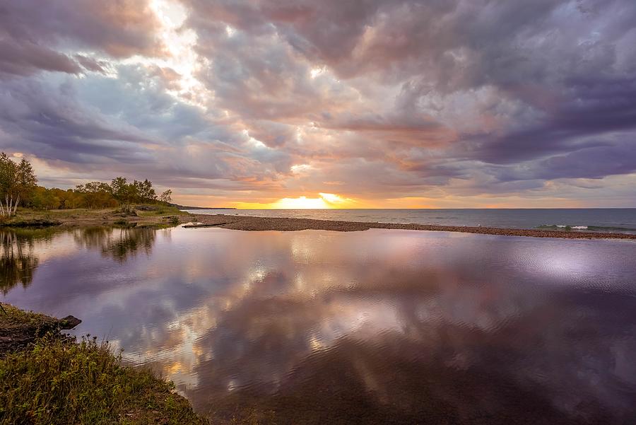 Lake Superior Sunset Photograph by Susan Rydberg