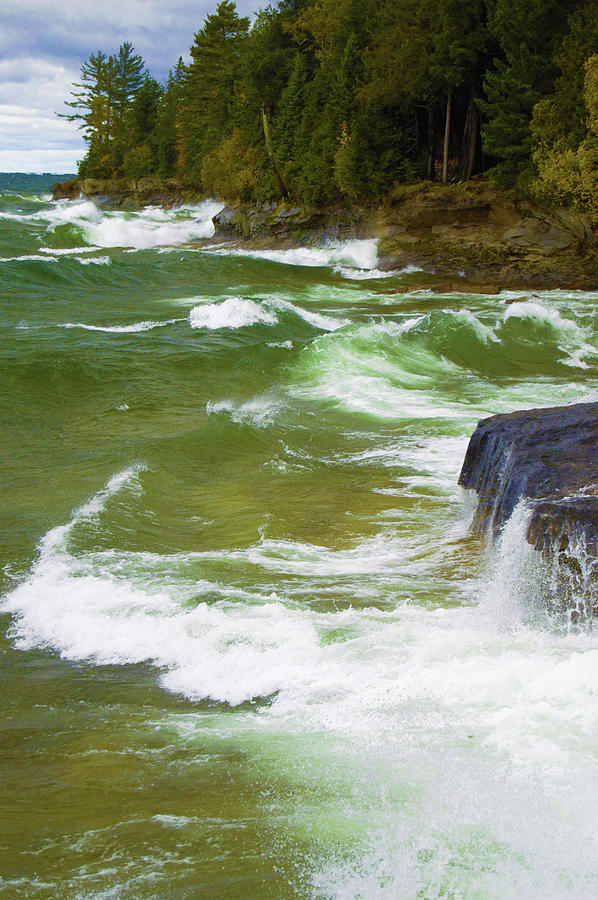 Lake Superior Waves Photograph