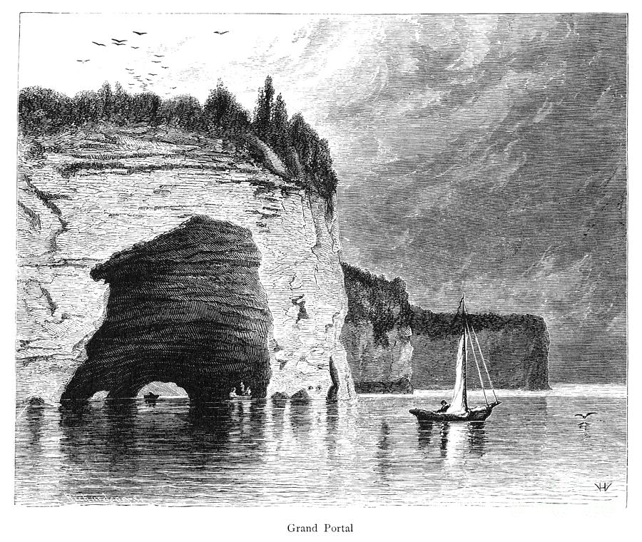 Lake Superior Drawing by William Hart