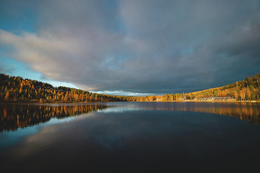 Lake Syvajarvi, in Hyrynsalmi, Finland Photograph by Vaclav Sonnek