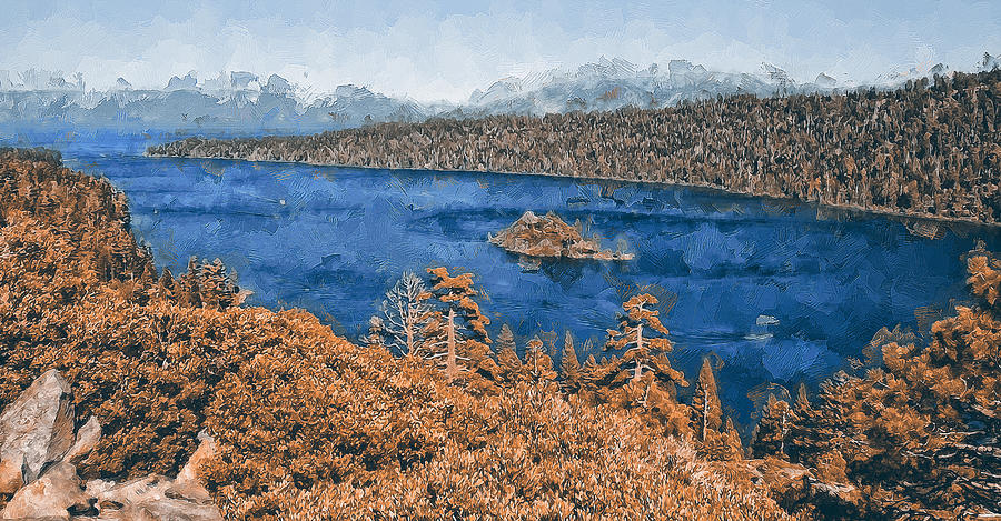 Lake Tahoe - 24 Painting by AM FineArtPrints
