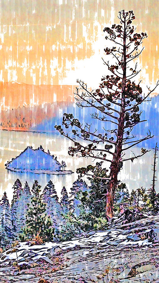 Lake Tahoe - 34 Painting by AM FineArtPrints