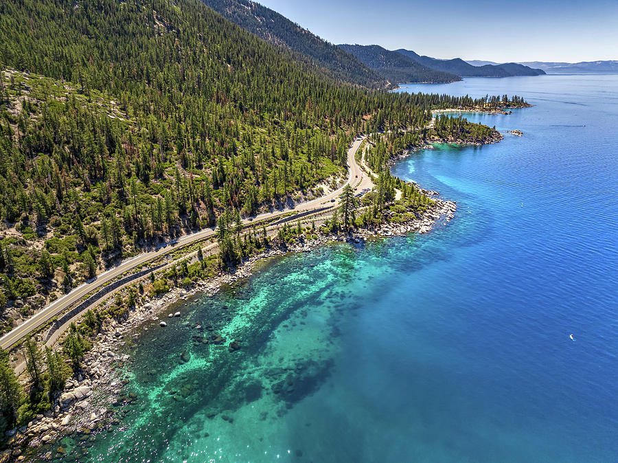 Lake Tahoe Blue Waters Along The Shoreline Photograph by Gregory Ballos ...