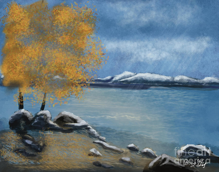 Lake Tahoe Fall Digital Art by Doug Gist