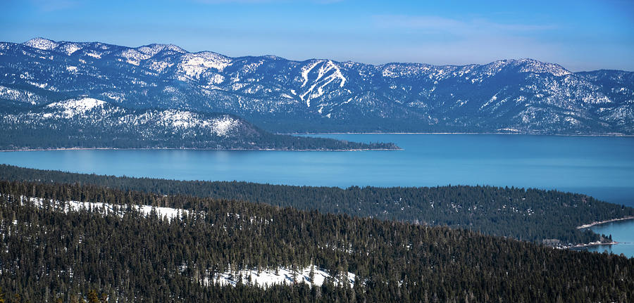 Lake Tahoe from Alpine Meadows Photograph by David A Litman - Fine Art ...