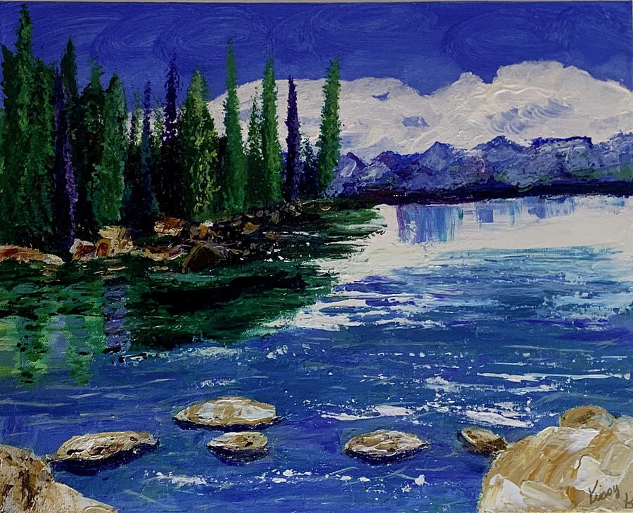 Lake Tahoe Painting by Kristine Bogdanovich