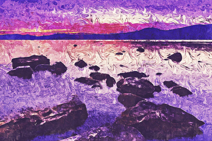 Lake Tahoe, Landscape - 06 Painting by AM FineArtPrints