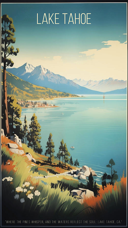 Lake Tahoe Digital Art by Rob Smiths