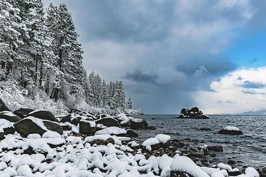 Lake Tahoe, Spring Snow Photograph by Michael Petrich - Fine Art America