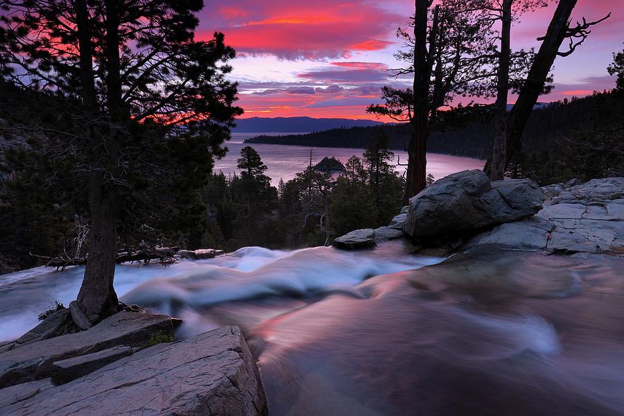 Lake Tahoe sunrise from Eagle Falls in California Photograph by Jetson Nguyen