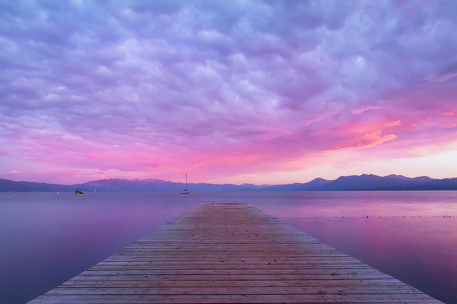 Lake Tahoe Sunset Photograph by Gary Geddes