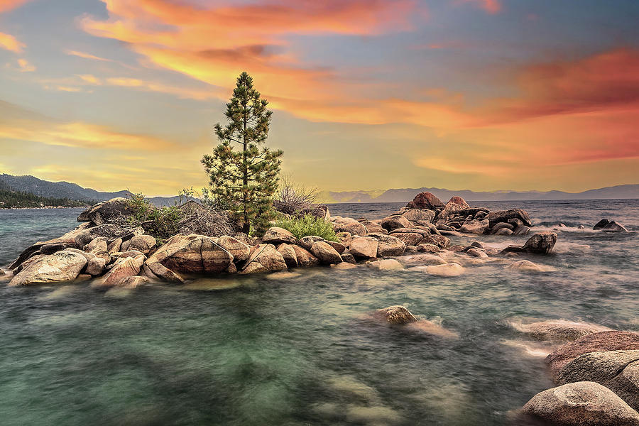 Lake Tahoe Sunset Photograph by Jon Glaser