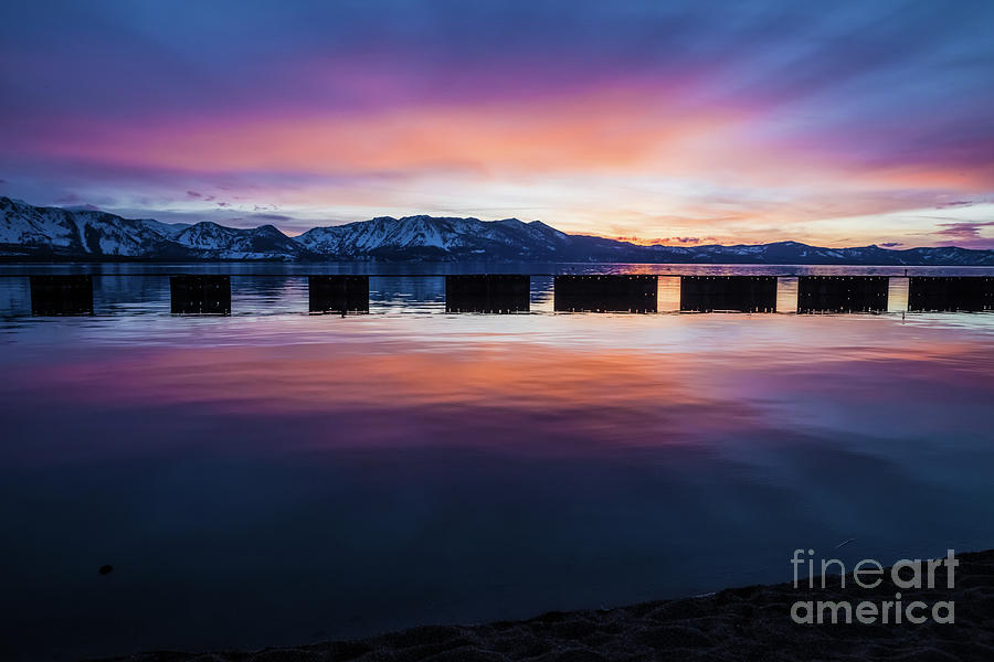 Sunset Photograph - Lake Tahoe Sunset Magic by Suzanne Luft