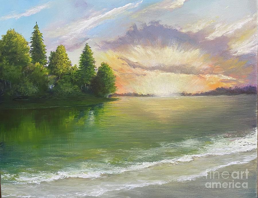 Lake Tansi Painting by Joe Bracco