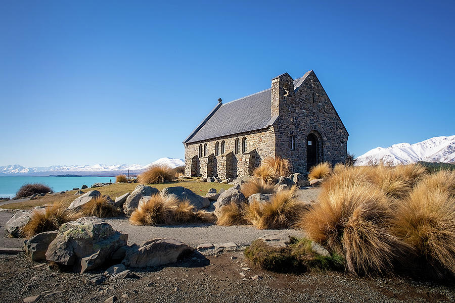 Lake Tekapo - Church Of The Good Shepherd Photograph by Photto Ltd - Pixels