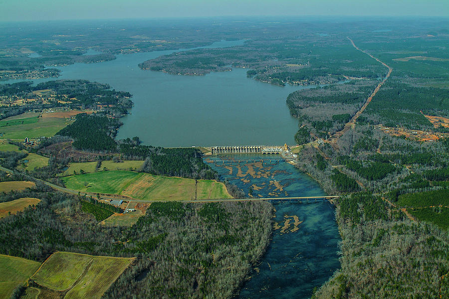 Lake Tillery and Dam I Photograph by Matthew Irvin