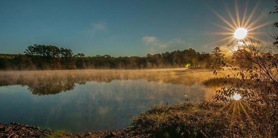 Lake Tillery Sunrise Burst Photograph by Matthew Irvin