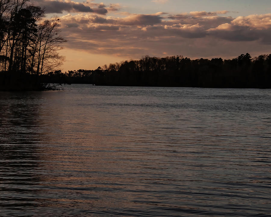 Lake Tillery sunset Photograph by Flees Photos