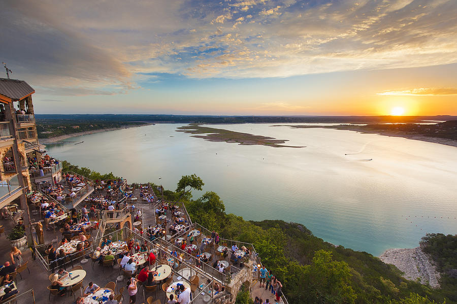 Lake Travis Sunset Photograph by TerenceLeezy