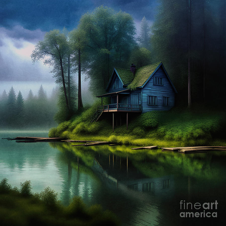 Lake View Digital Art by Paul Wear