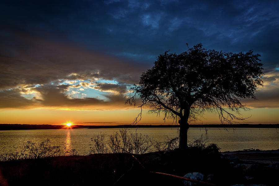 Lake Waco Sunset Photograph by Michael Wayne Barnett - Pixels