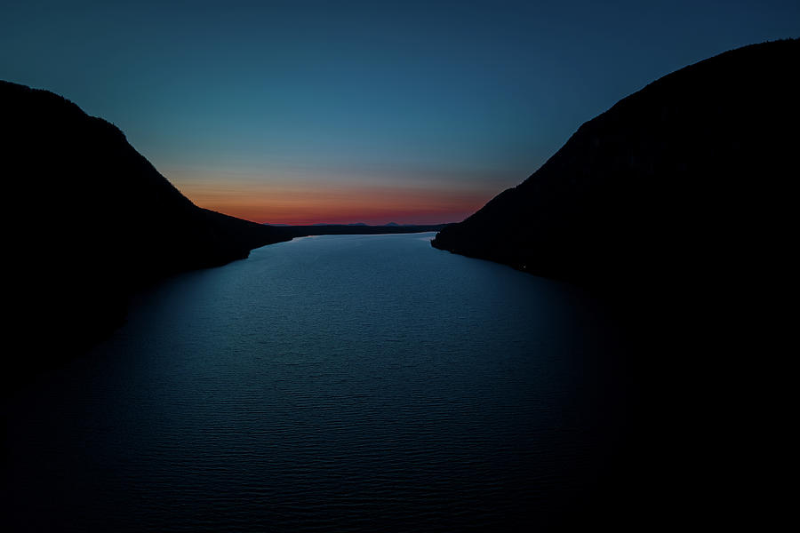 Lake Willoughby After The Sunset - Westmore, Vermont Photograph by John Rowe