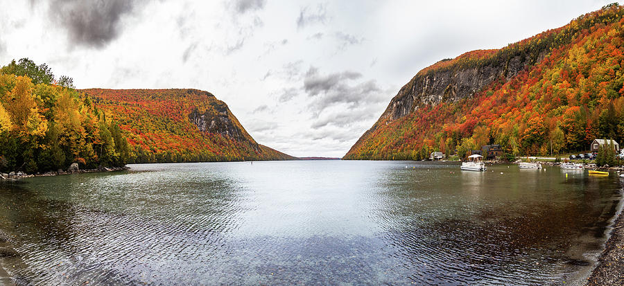Lake Willoughby Fall Panoramic Photograph by Tim Kirchoff