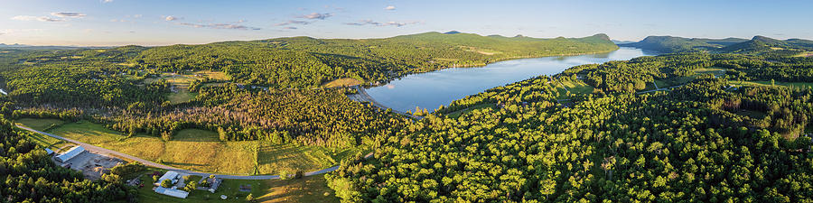 Lake Willoughby North End Panorama Photograph by John Rowe