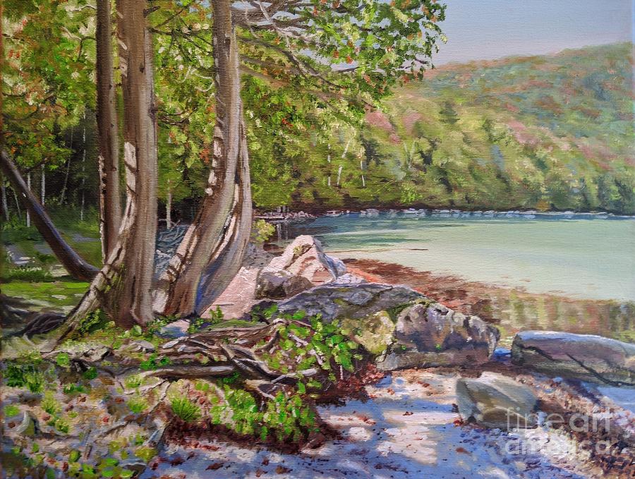 Lake Willoughby, Vermont Painting by Deborah Bergren