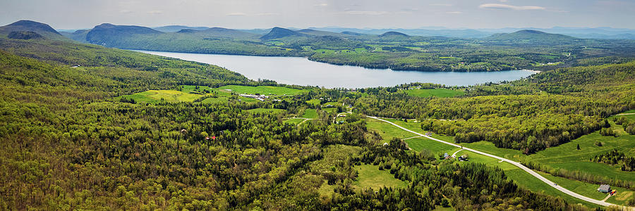 Lake Willoughby Vermont Panorama  Photograph by John Rowe