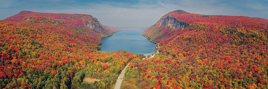 Lake Willoughby - Westmore, Vermont - September 2020 Panorama Photograph by John Rowe