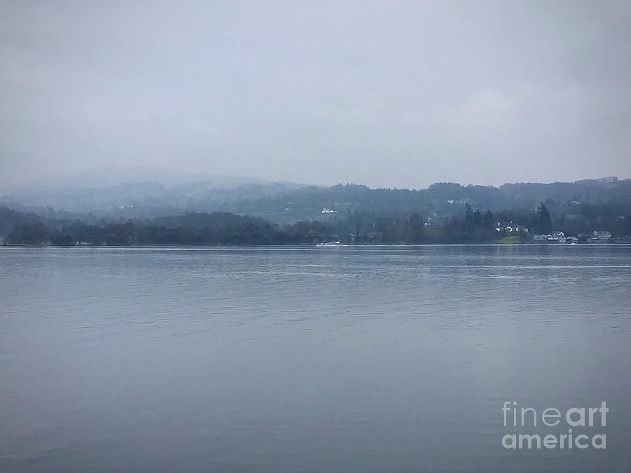 Lake Windermere in the Mist and Rain 5 Photograph by Joan-Violet Stretch