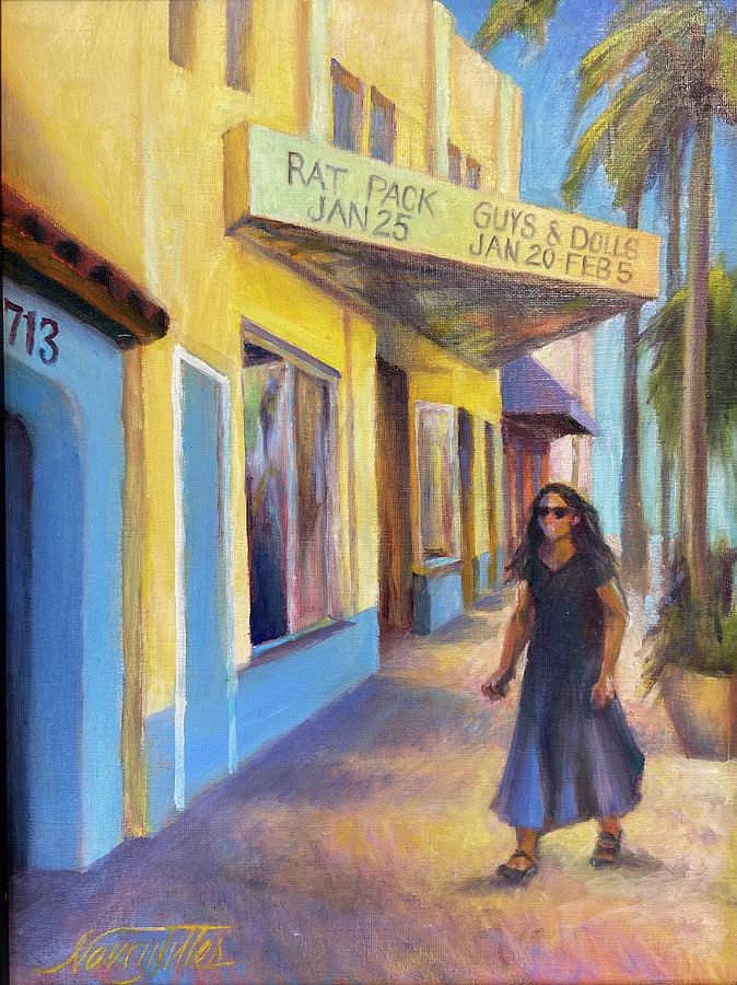Lake Worth Playhouse Painting by Nancy Tilles